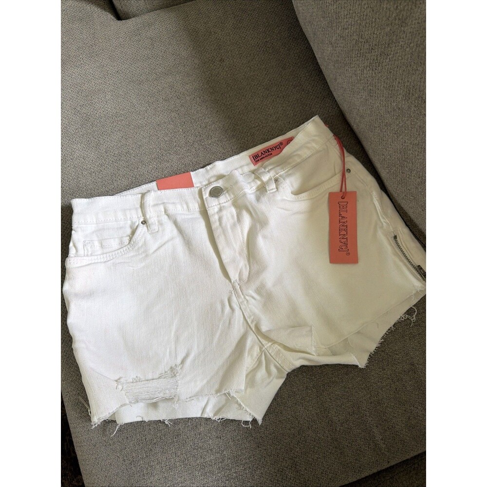 BLANKNYC Girls White Mini Astor Shorts Girls Size 14 NWT - Picture 2 of 4